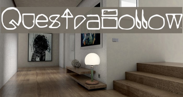 QuestraHollow Font examples