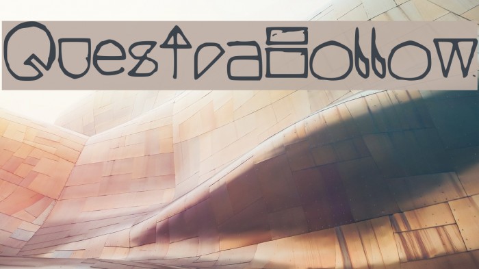 QuestraHollow Font examples