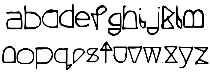 QuestraHollow Font LOWERCASE