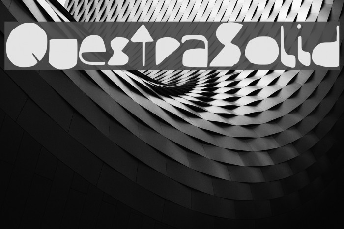 QuestraSolid Font examples