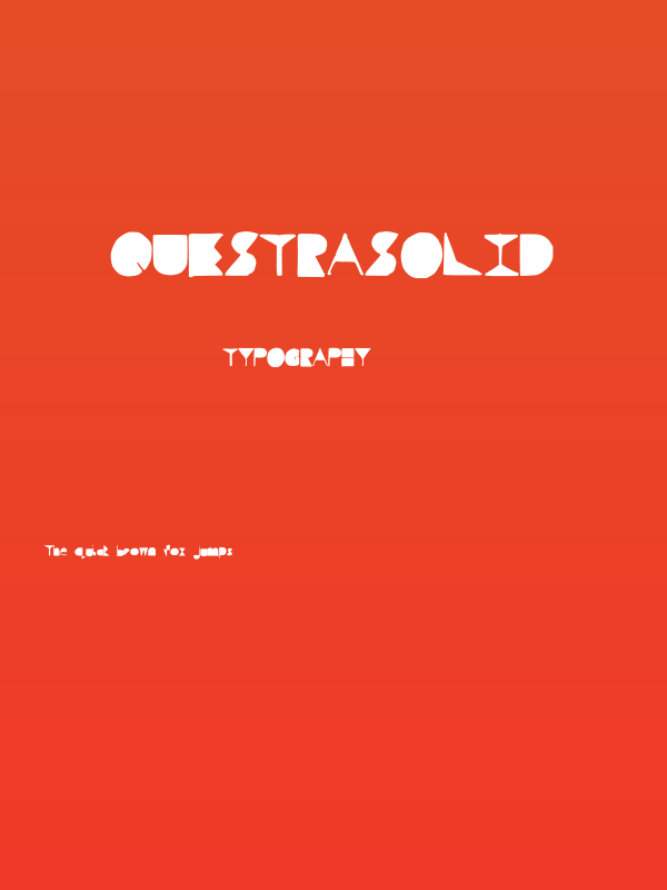 QuestraSolid Poster