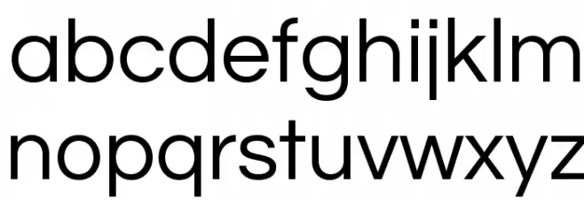 Questrial-Regular Font LOWERCASE