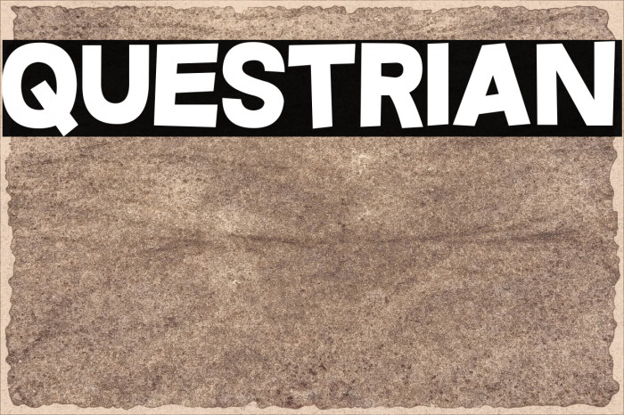 Questrian Font examples