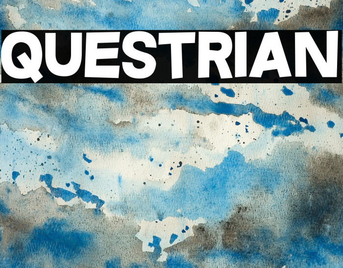 Questrian Font examples