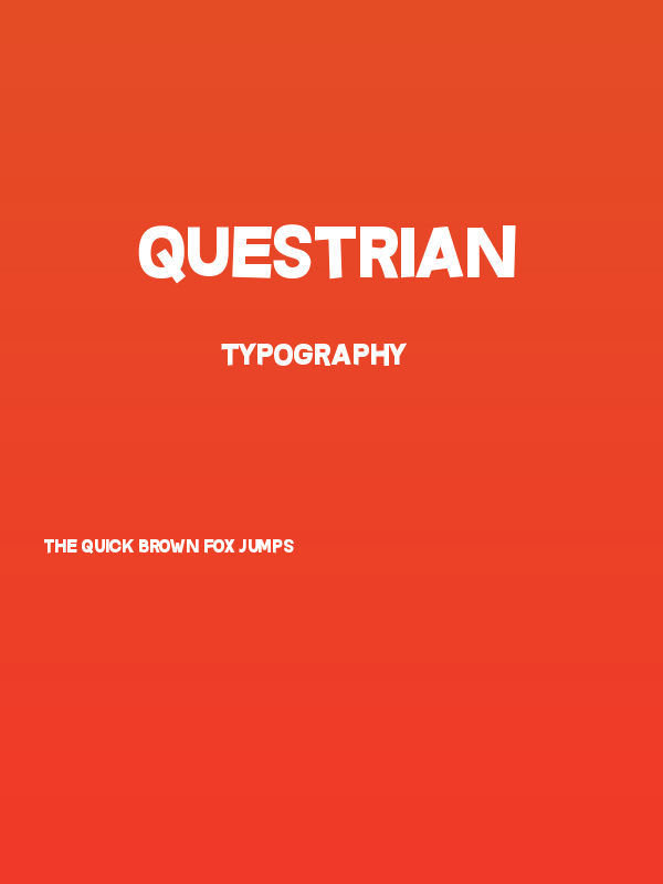 Questrian Poster