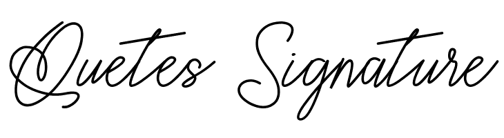 Quetes Signature Caratteri