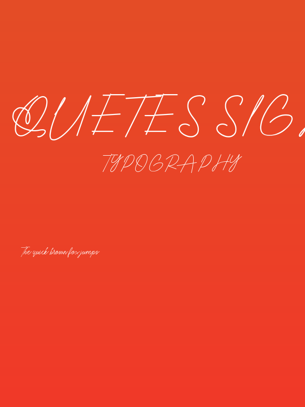 Quetes Signature Poster