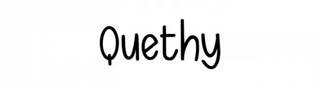 Quethy Font
