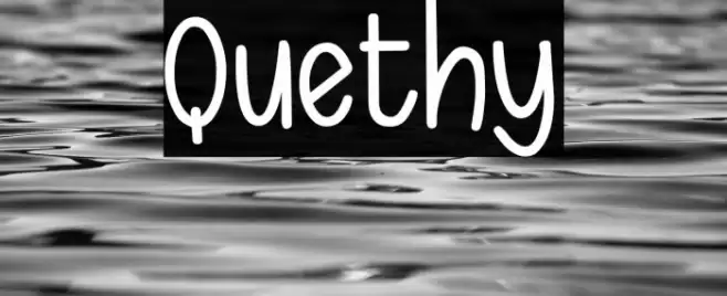 Quethy Font examples