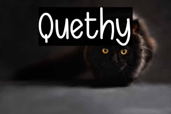 Quethy Font examples