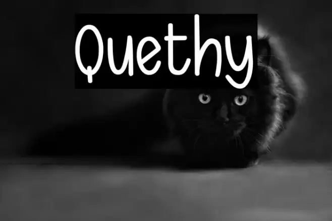 Quethy Font examples