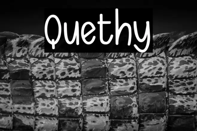 Quethy Font examples