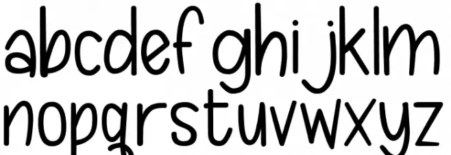 Quethy Font LOWERCASE