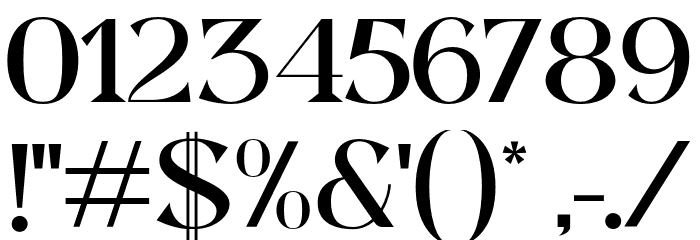 QuetrySerif-Regular Font OTHER CHARS