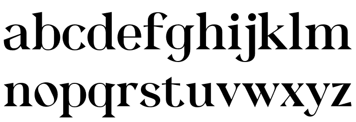 QuetrySerif-Regular Font LOWERCASE