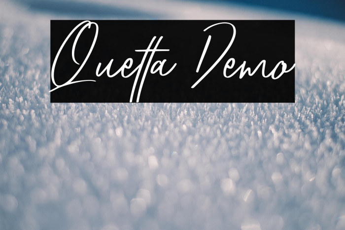 Quetta Demo Example 1