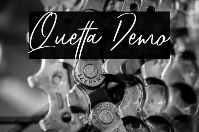 Quetta Demo Font examples