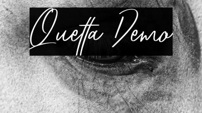 Quetta Demo Font examples