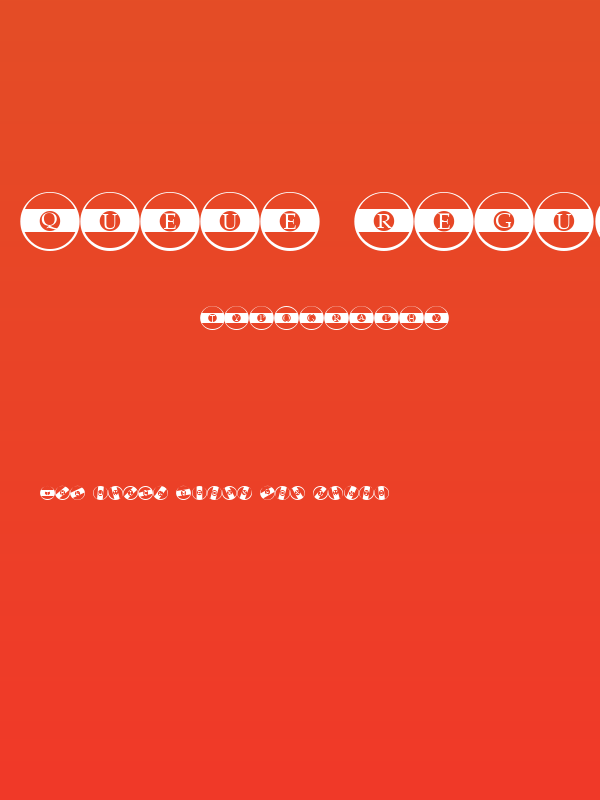 Queue Regular Poster