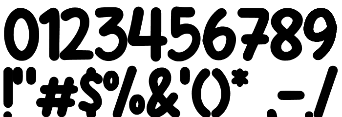 Quichflour Demo Font OTHER CHARS