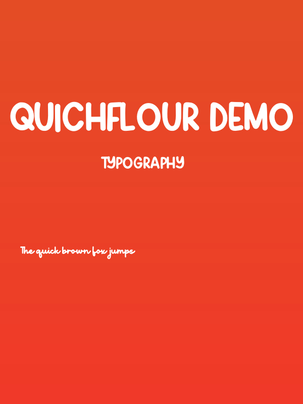 Quichflour Demo Poster