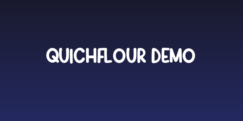 Quichflour Demo Social Header