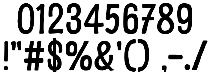 Quick Beige Font OTHER CHARS