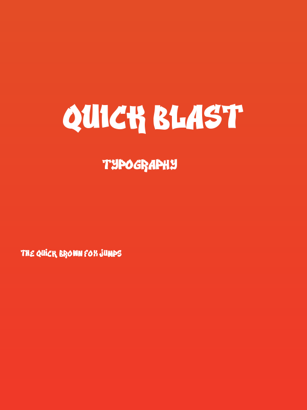 Quick Blast Poster