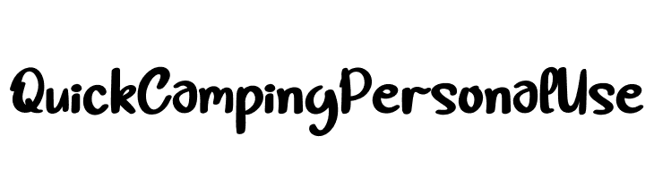 Quick Camping Personal Use  免费字体下载