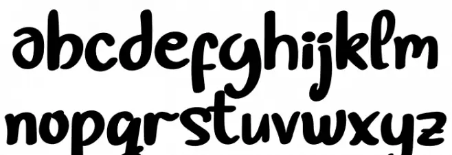 Quick Camping Personal Use Schriftart Kleinbuchstaben