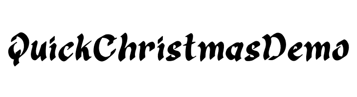 Quick Christmas Demo  font caratteri gratis