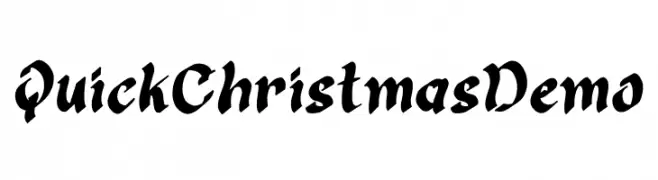 Quick Christmas Demo  免费字体下载