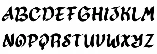 Quick Christmas Demo 字体 大写