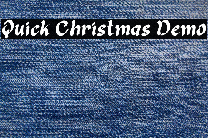 Quick Christmas Demo Example 1