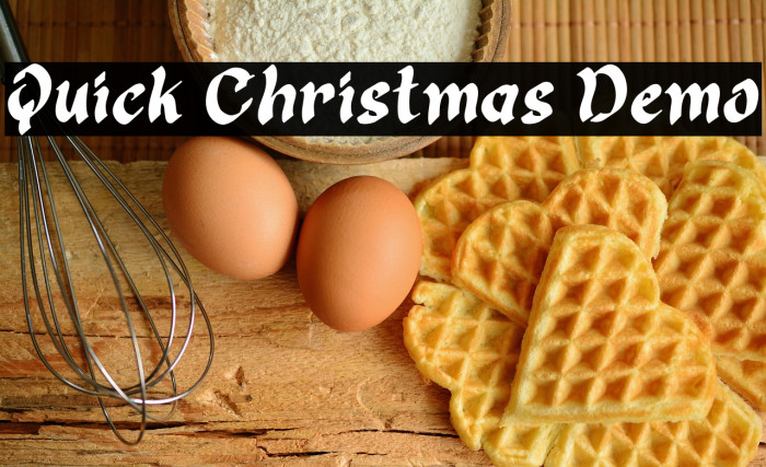 Quick Christmas Demo Example 3