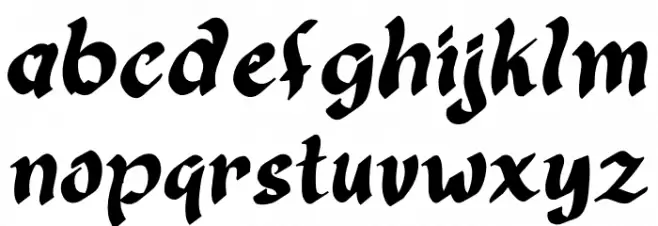 Quick Christmas Demo 字体 小写