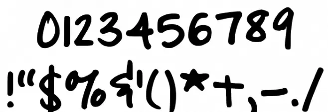 Quick Cursive Regular Font OTHER CHARS