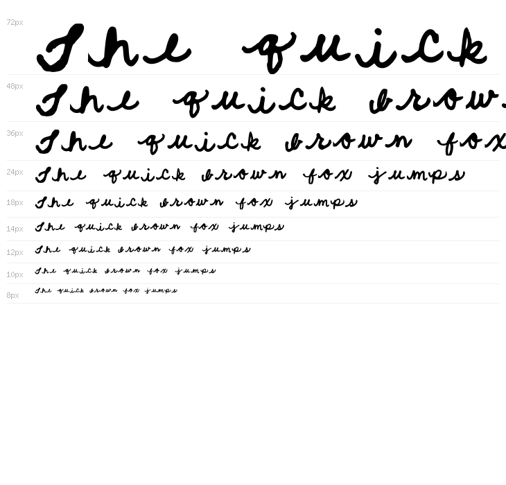 Quick Cursive Regular Waterfall