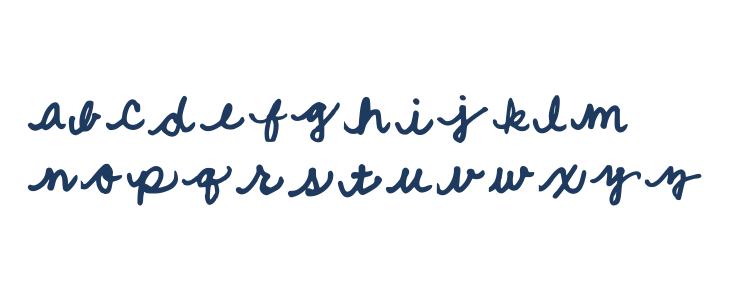 Quick Cursive Regular Lowercase