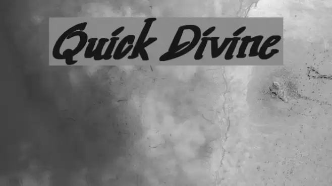 Quick Divine Font examples