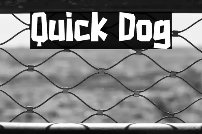 Quick Dog Font examples