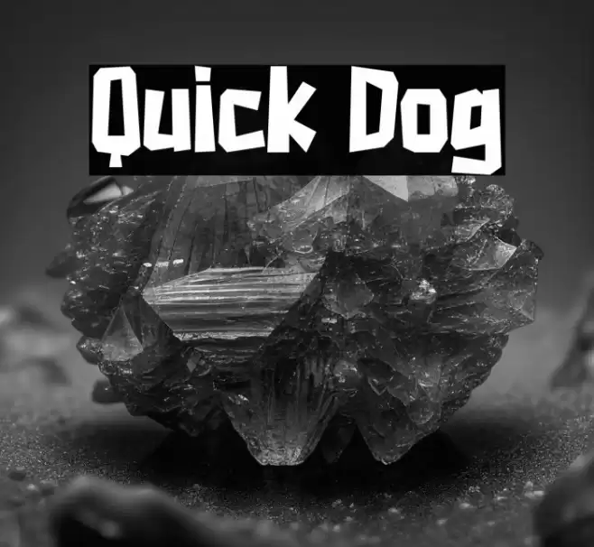Quick Dog Font examples