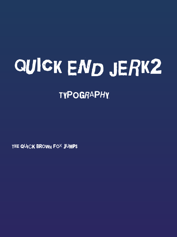 Quick End Jerk2 Poster