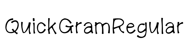 Quick Gram Regular  Frei Schriftart Herunterladen