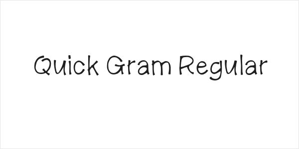 Quick Gram Regular Logo