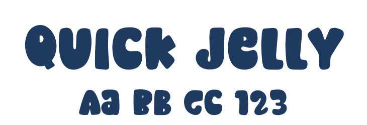 Quick Jelly Font Preview