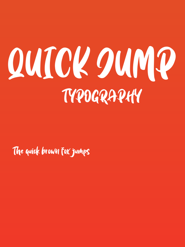 Quick Jump Poster