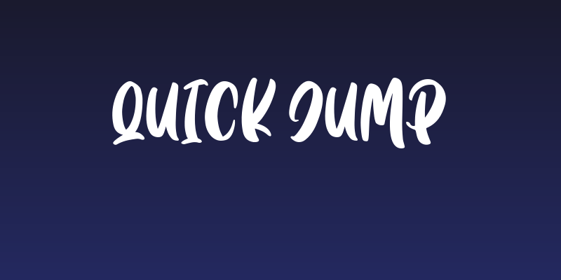 Quick Jump Social Header