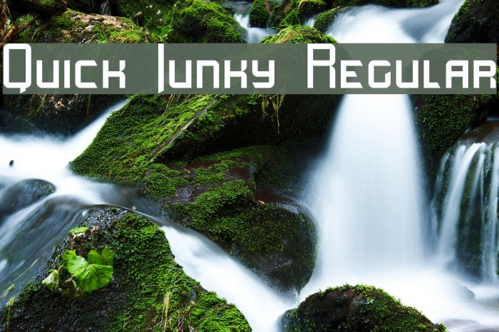 Quick Junky Regular Font examples