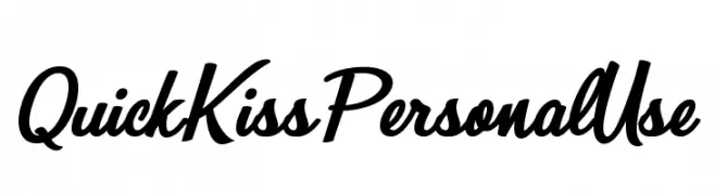 Quick Kiss Personal Use   Fuentes Gratis Descargar